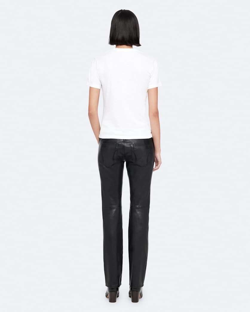 Riella Leather Bootcut Trousers