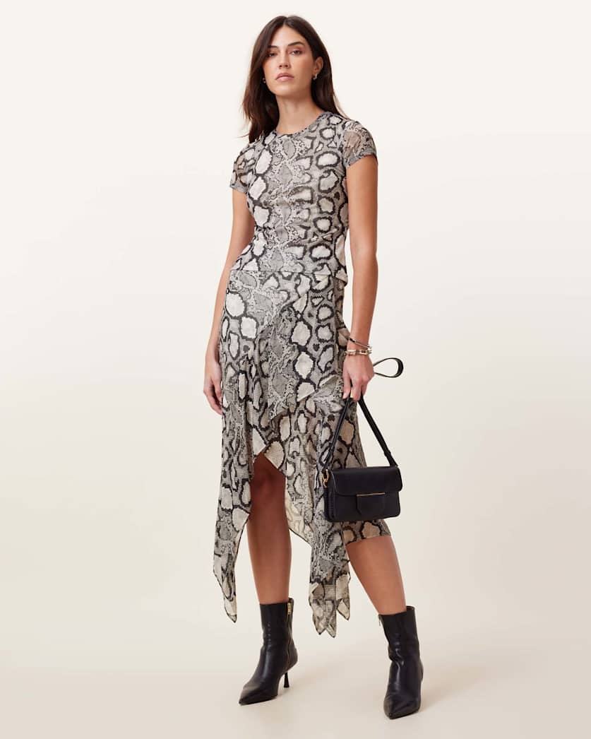 Ellie Mesh Snake Print T-Shirt