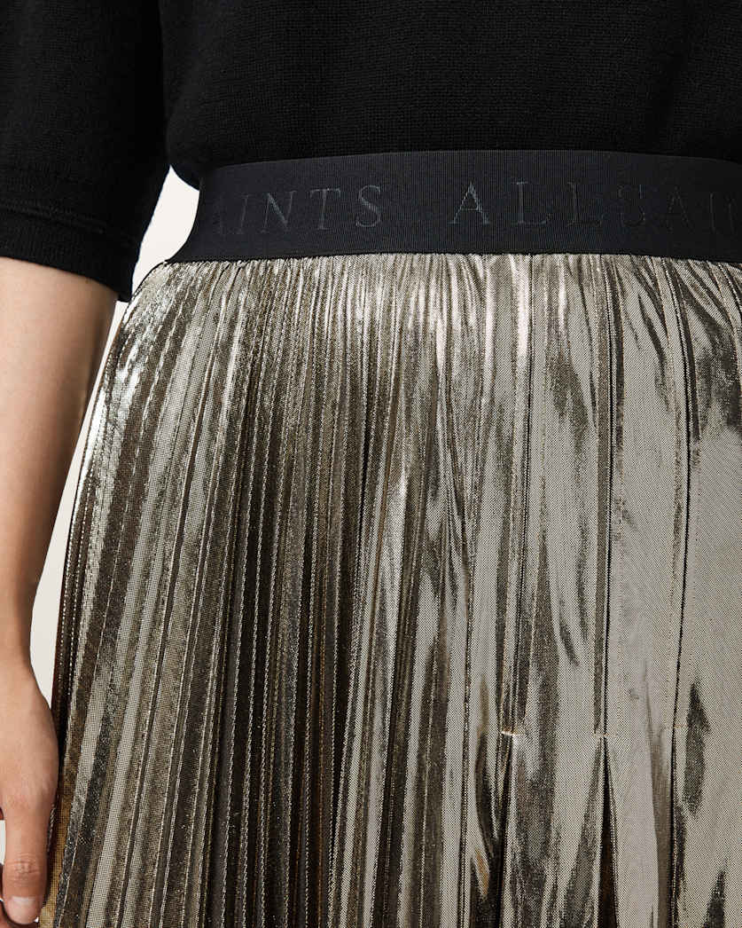 Jax Pleated Midi Skirt