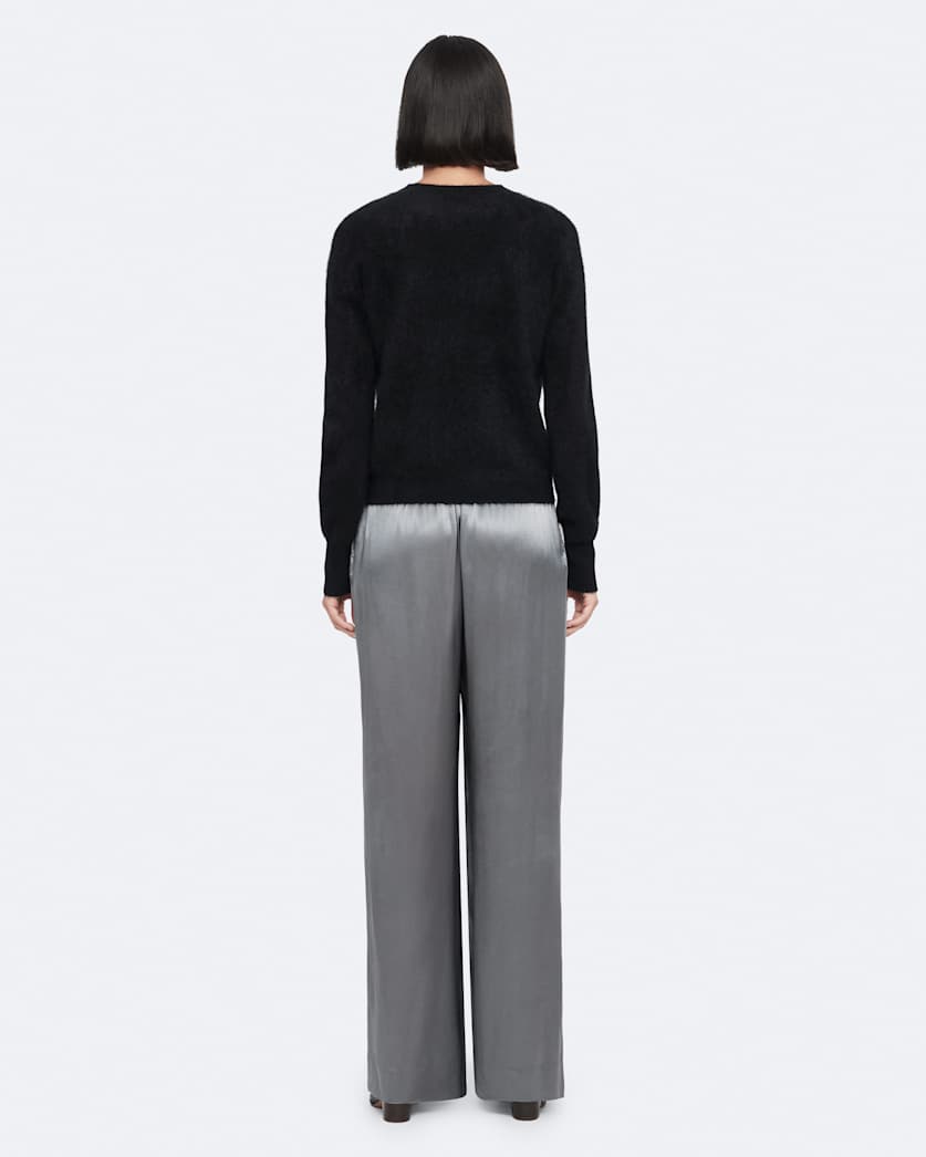 Lycia Crepe Wide-Leg Trousers