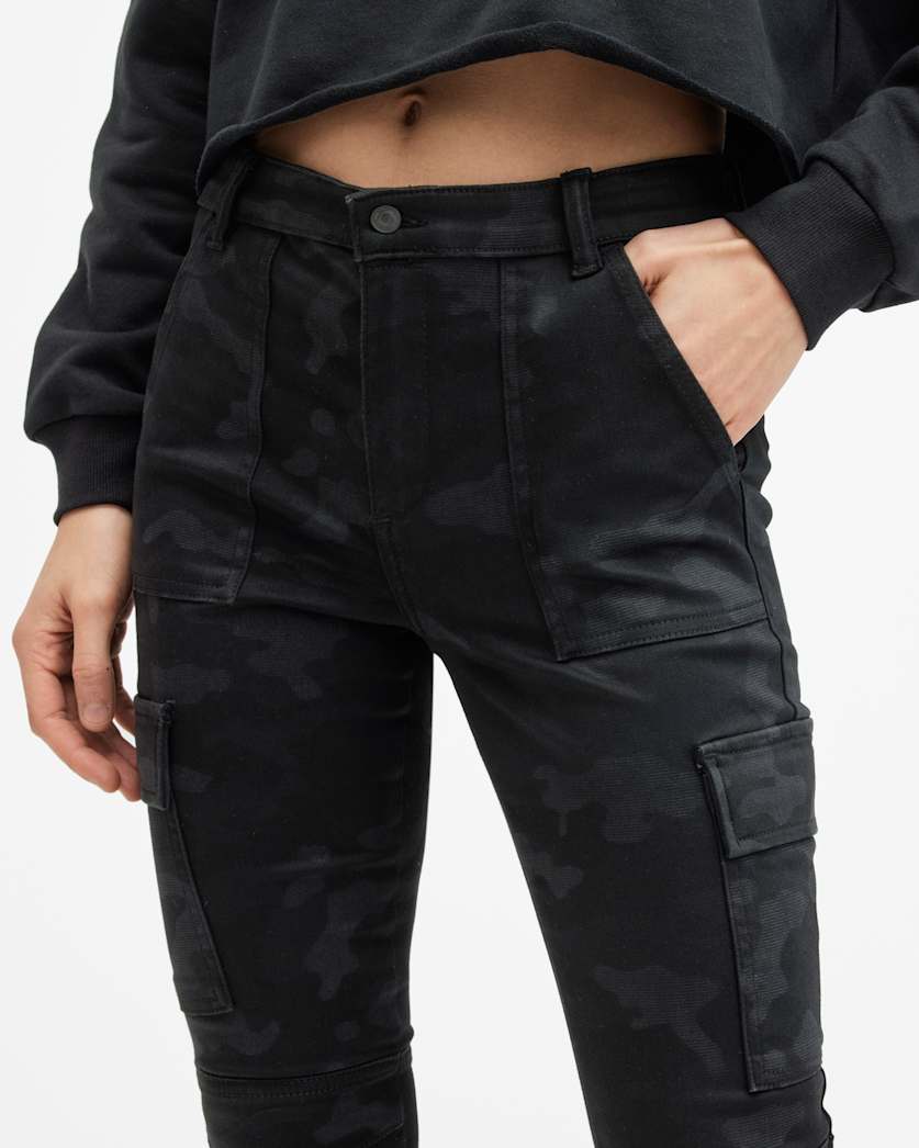 Duran Camouflage Skinny Cargo Jeans