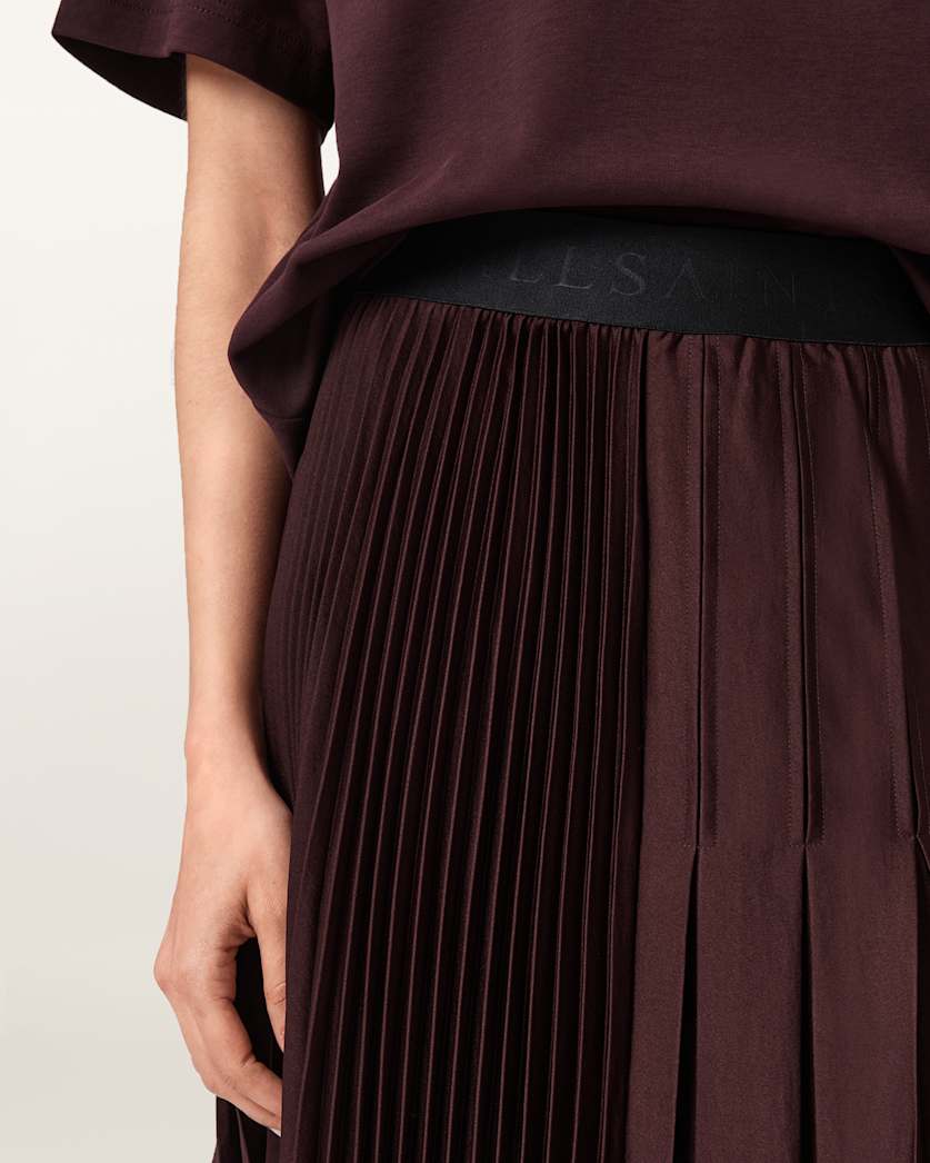 Jax Pleated Midi Skirt