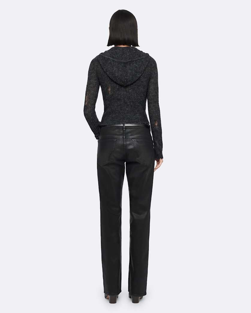 Mabel Cropped Alpaca-Blend Hoodie
