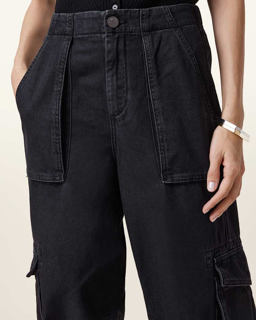 Freda Denim Cargo Trousers