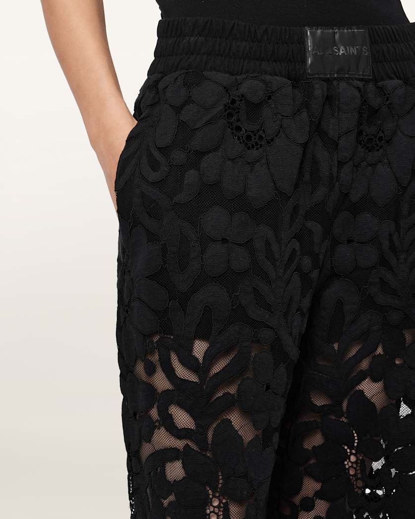 Amelie Straight Leg Lace Trousers