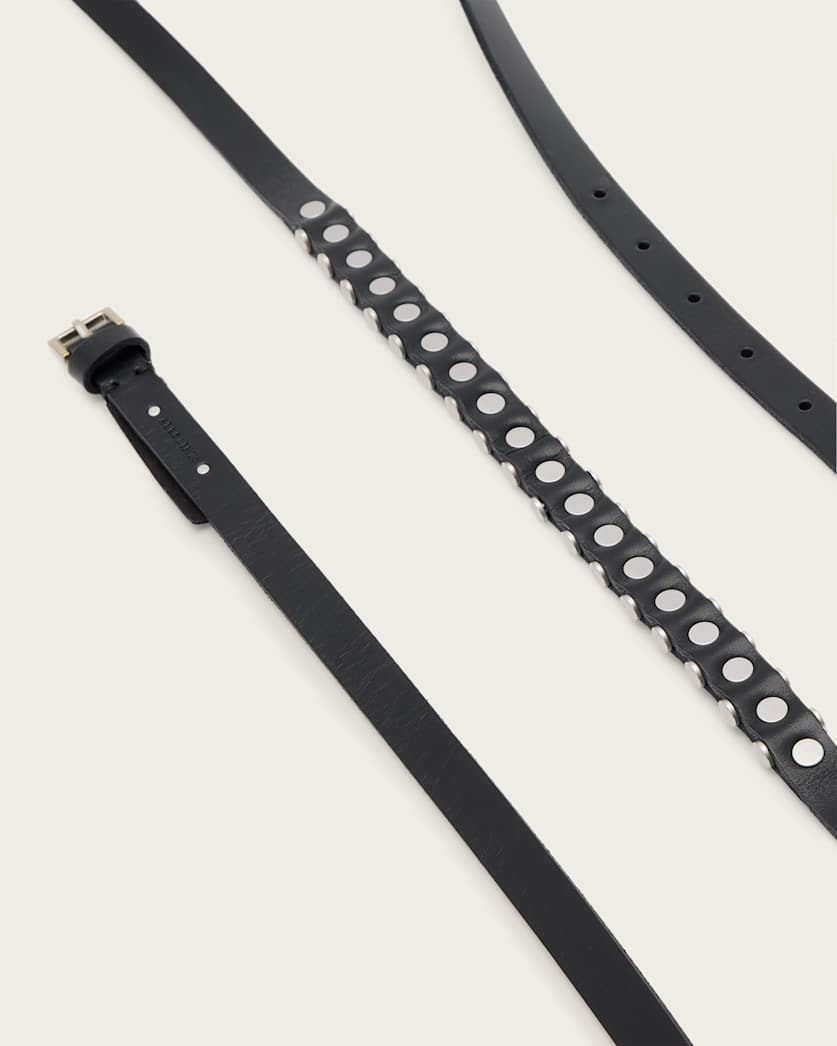 Tamsin Leather Studded Belt