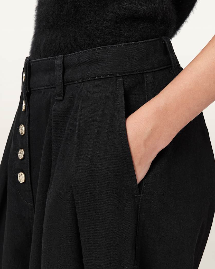 Becca Pleated Barrel Leg Trousers