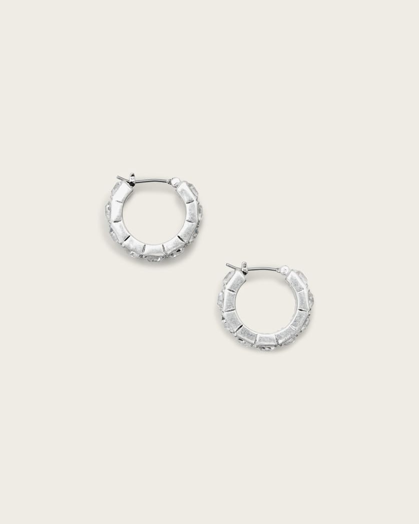 Gia Crystal Small Hoop Earrings