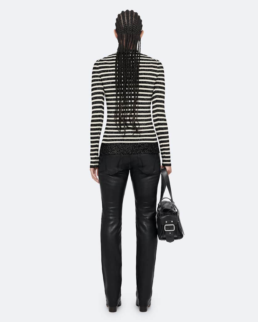 Wool-blend Breton cardigan