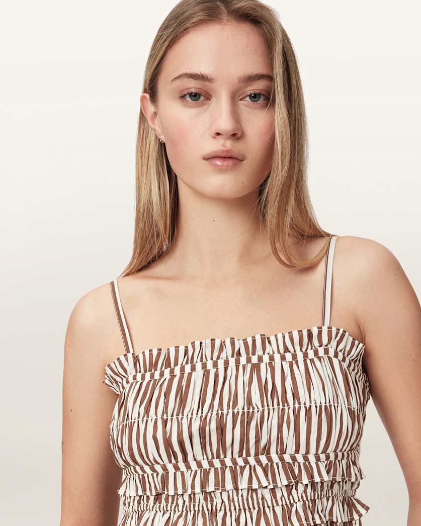 Kali Striped Cotton Cami Top