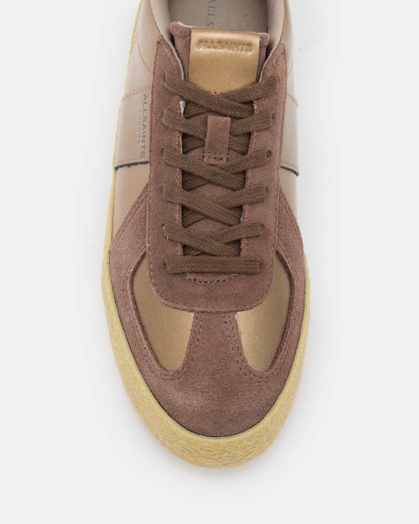 Jaimee Metallic Leather Trainers