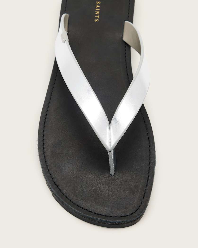 Sydney Metallic Leather Sandals