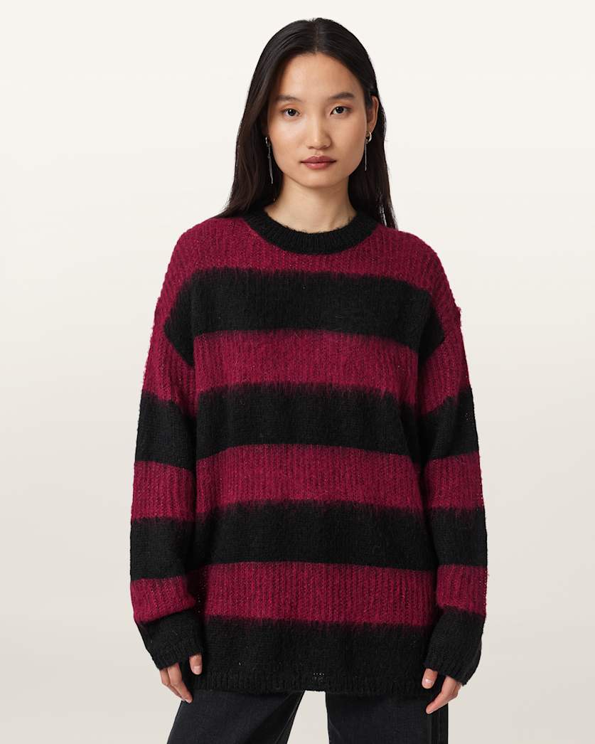 Onyx Striped Relaxed Jumper