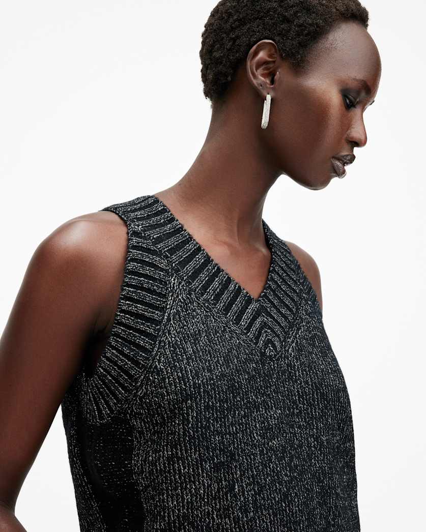 Sabrina Metallic Relaxed Fit Tank Top