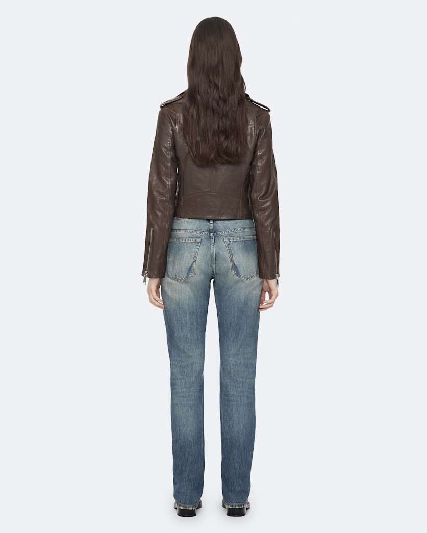 Errie Leather Biker Jacket