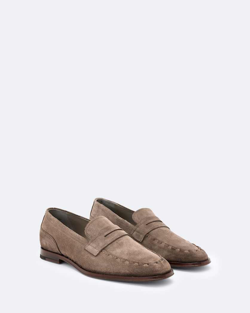 Jules Hand-Stitched Suede Loafers