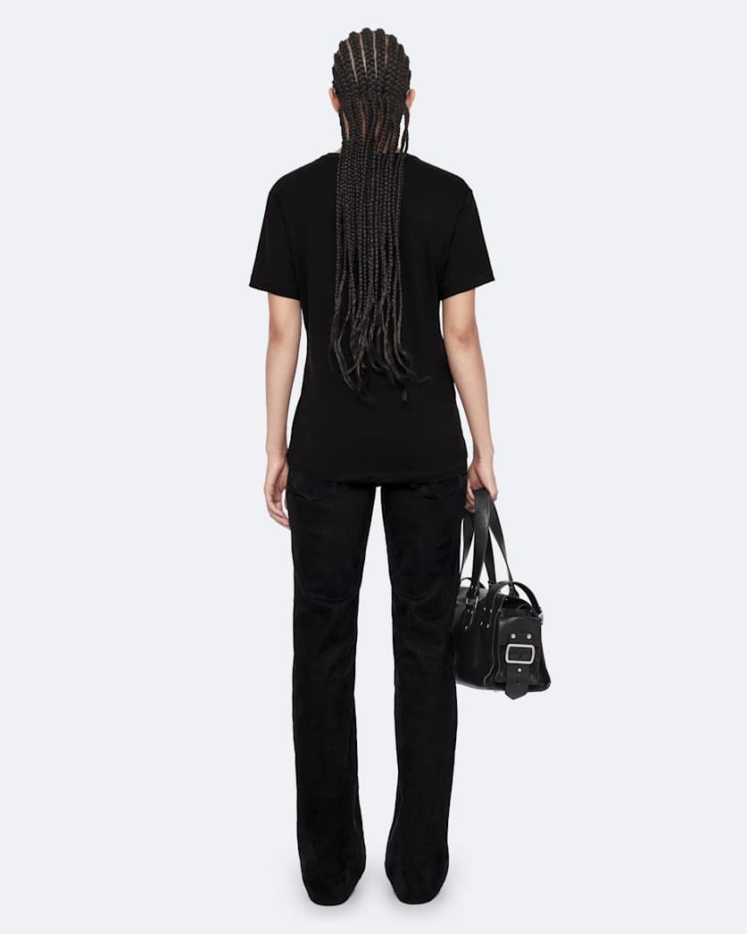 Regular-fit knitted T-shirt