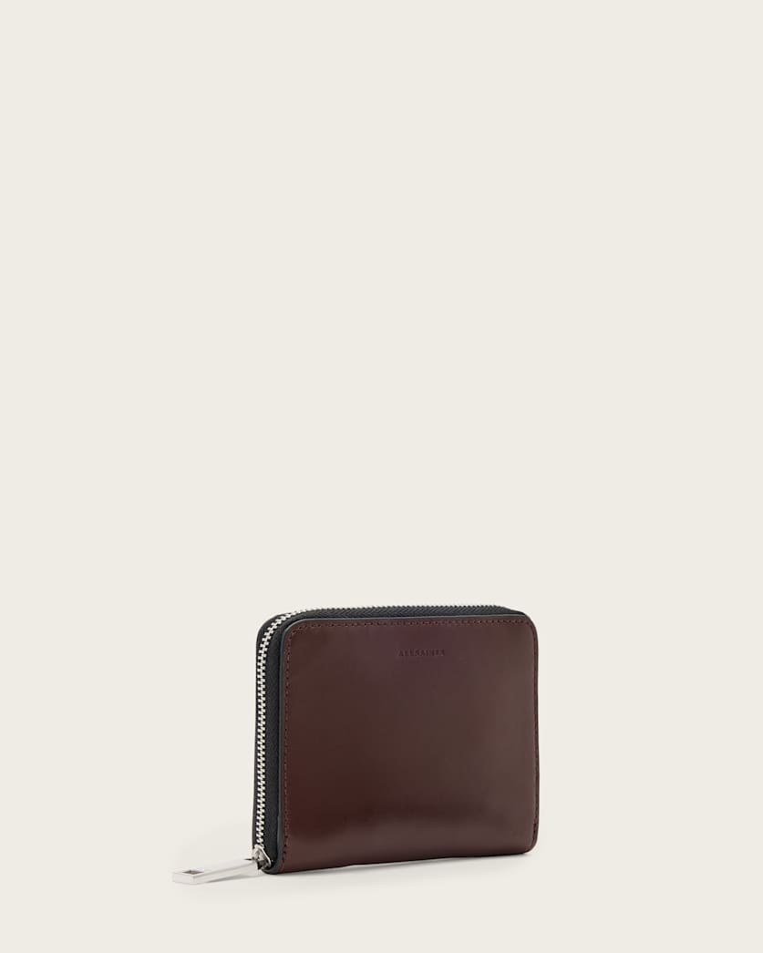 Lena Hex Zip Up Leather Wallet