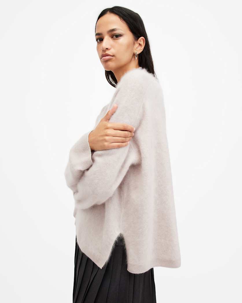 Rebel Brushed Cashmere Crew Neck Jumper