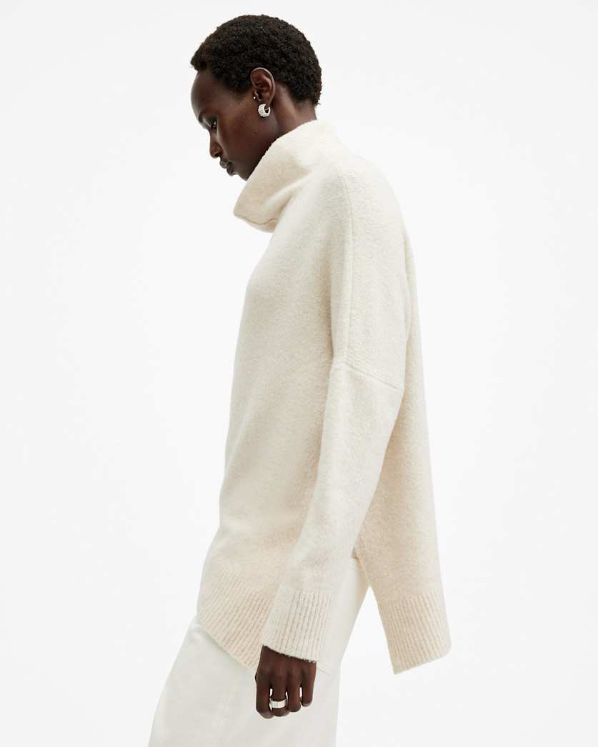 Lock Roll Neck Relaxed Fit Jumper