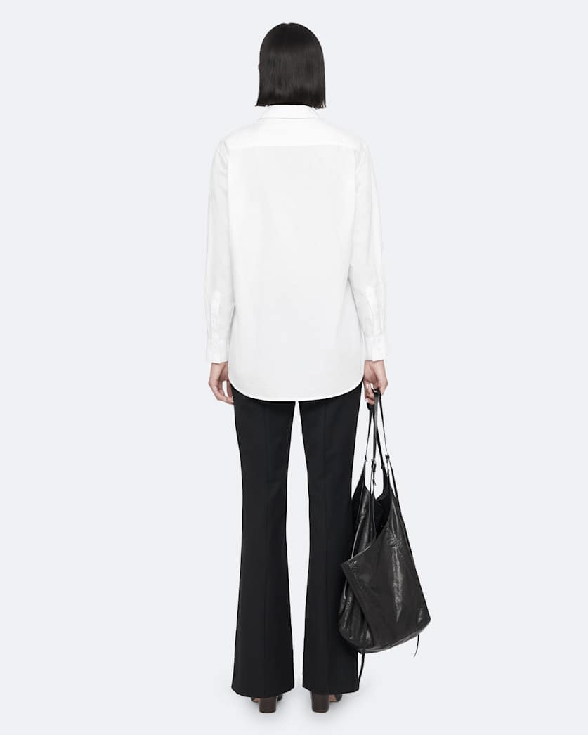 Oversized cotton poplin shirt