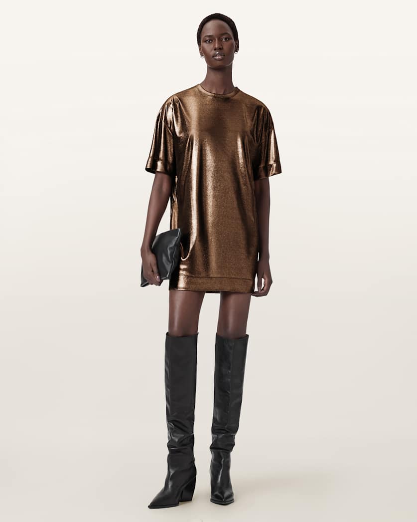 Sparkle Mini T-Shirt Dress