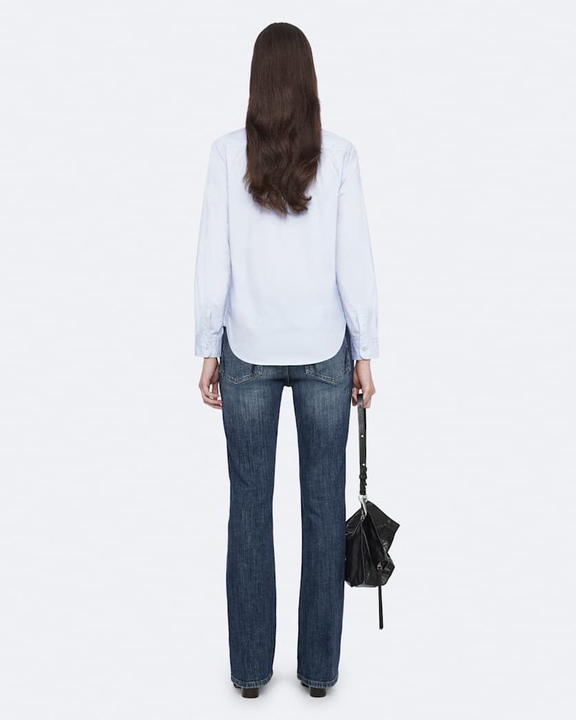 Tess Regular-Fit Cotton-Poplin Military Shirt