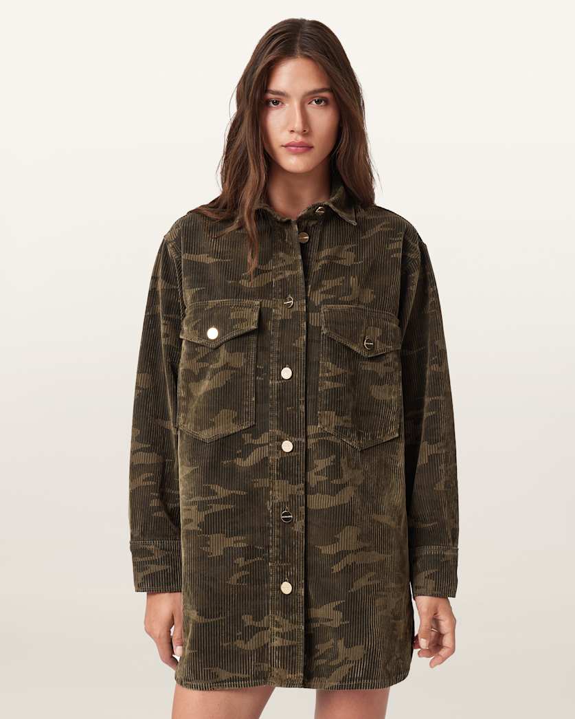 Faye Flocked Oversized Dress