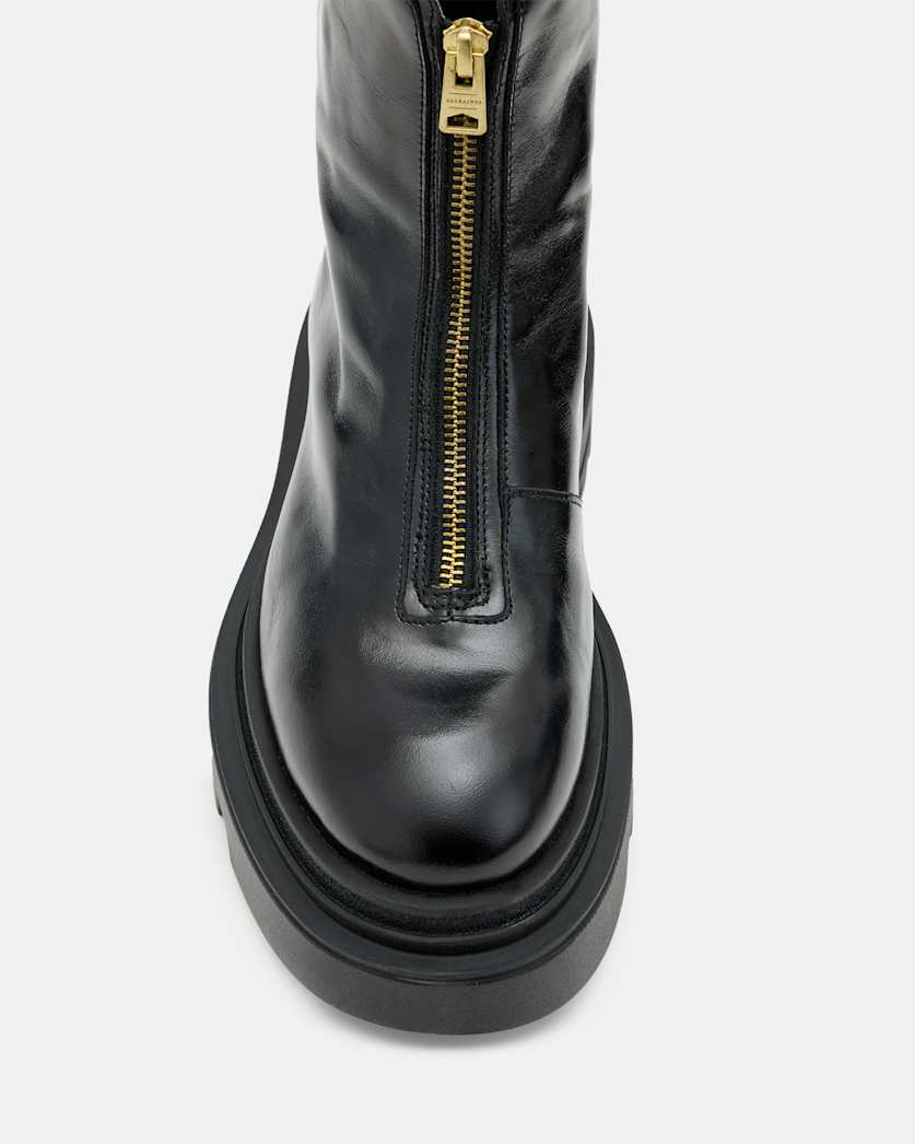 Othello Zip Leather Boots