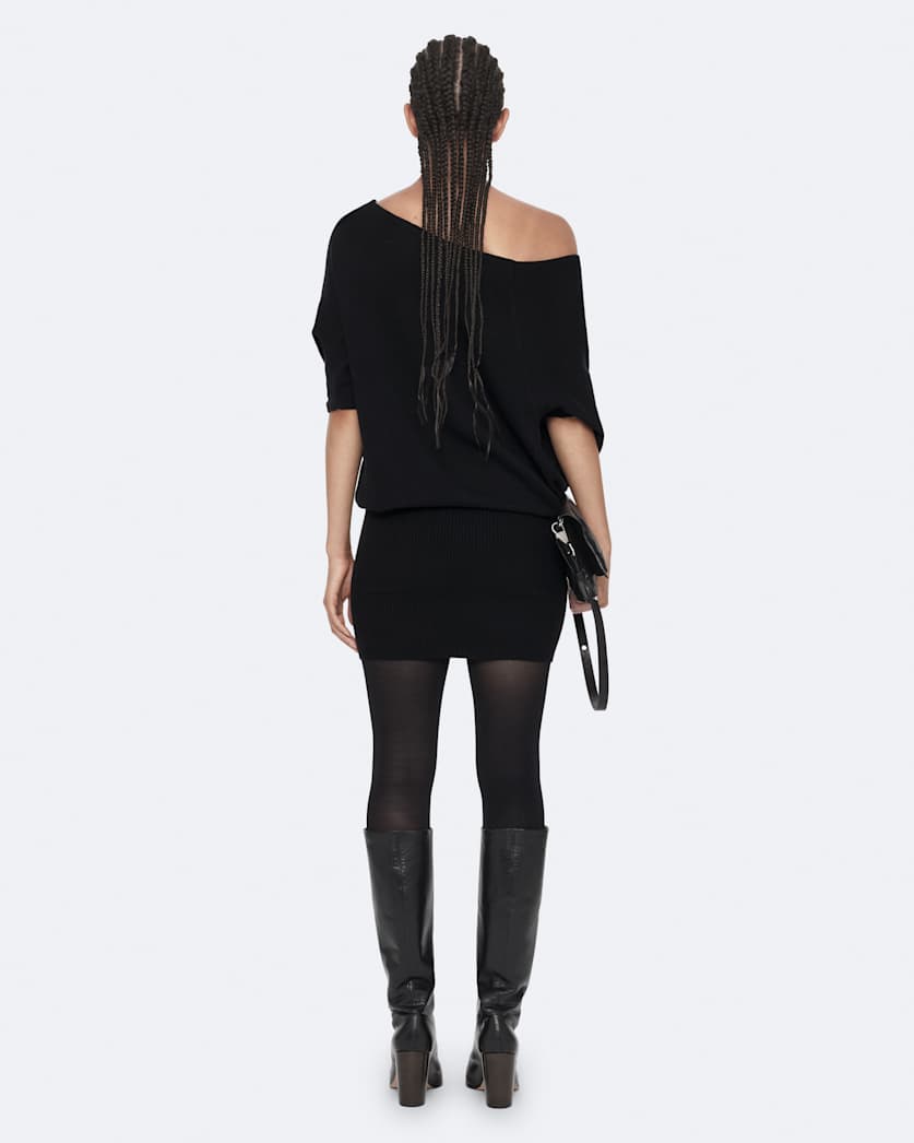 Ellie Asymmetric Cotton Knitted Dress