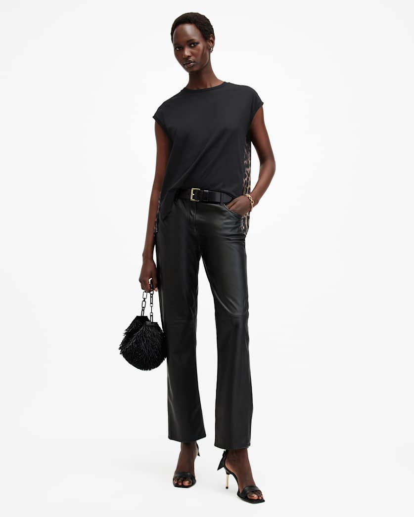 Kalma Leopard Print Sleeveless Top