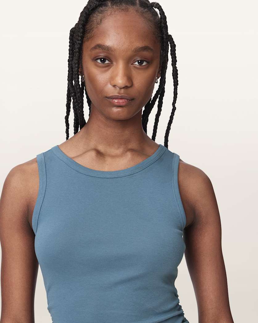 Katarina Boat Neck Slim Fit Tank Top
