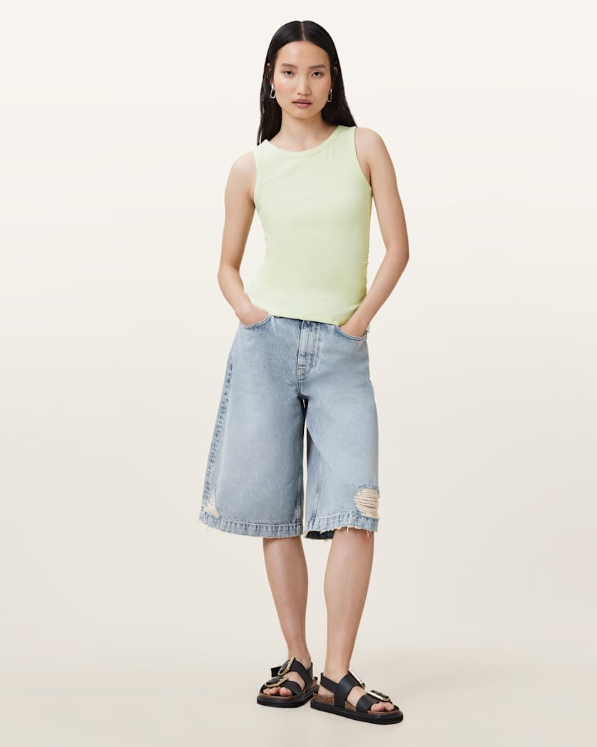 Katarina Boat Neck Slim Fit Tank Top