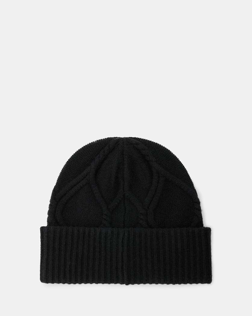 Laurie Cable Knit Brushed Wool Beanie