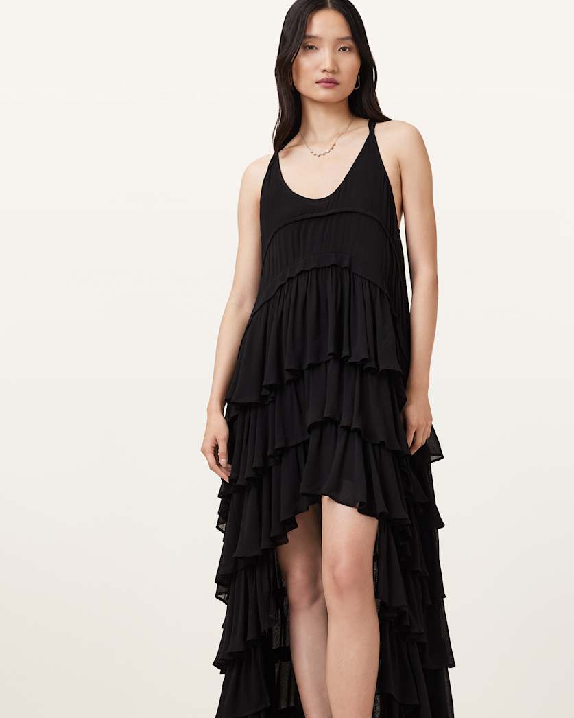 Cavarly Tiered Ruffle Maxi Dress