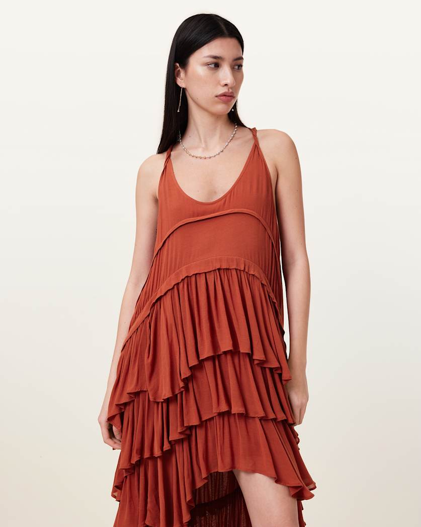 Cavarly Tiered Ruffle Maxi Dress