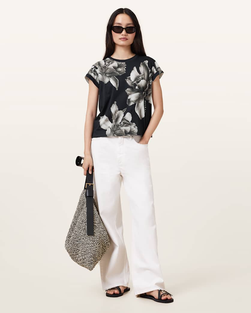 Anna Floral Print Short Sleeve T-Shirt