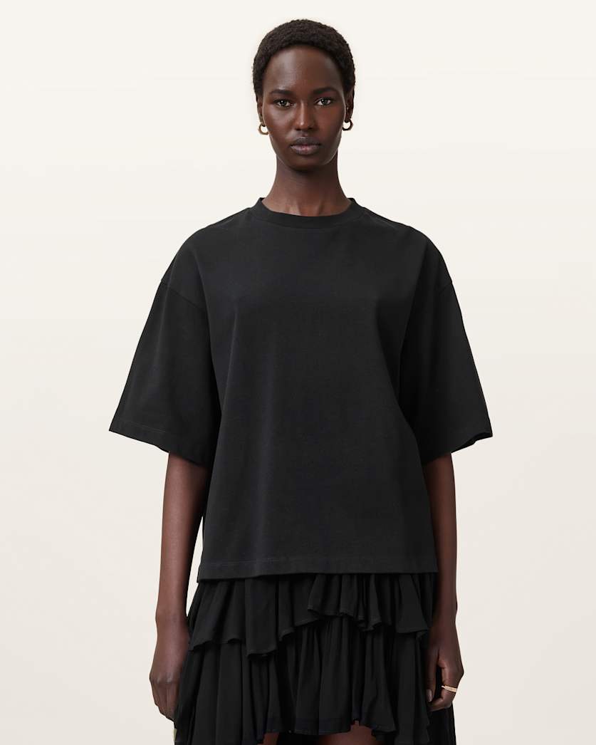 Amelie Crochet Oversized Boxy T-Shirt