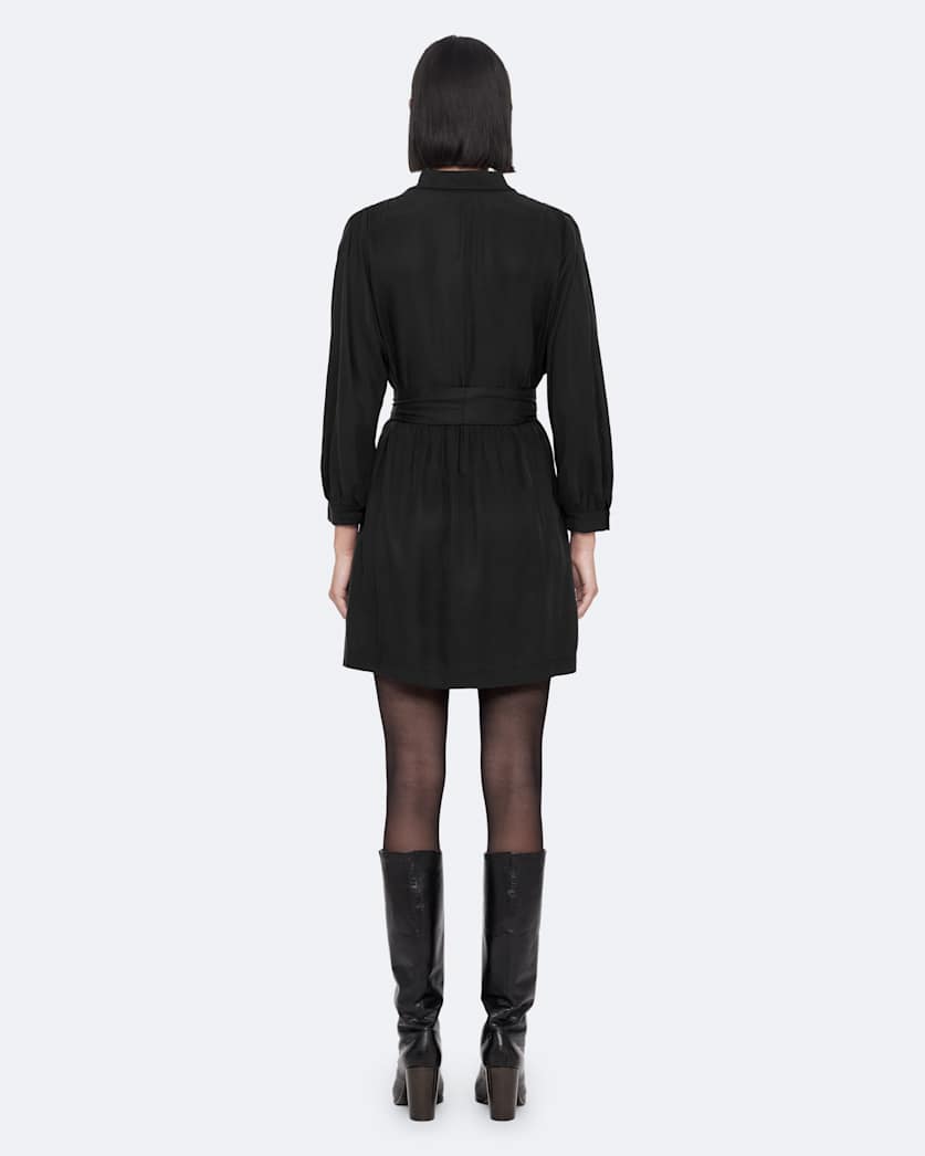 Noora silk blend shirt dress
