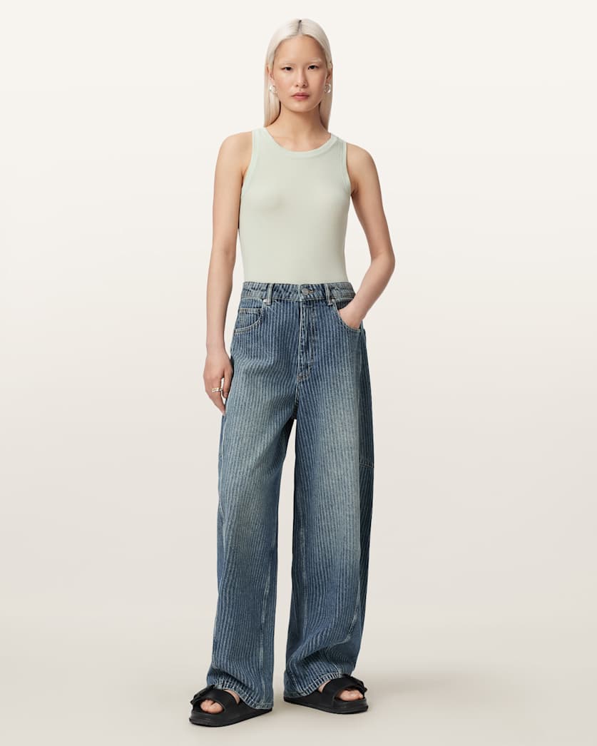 Rina Crew Neck Sleeveless Tank Top
