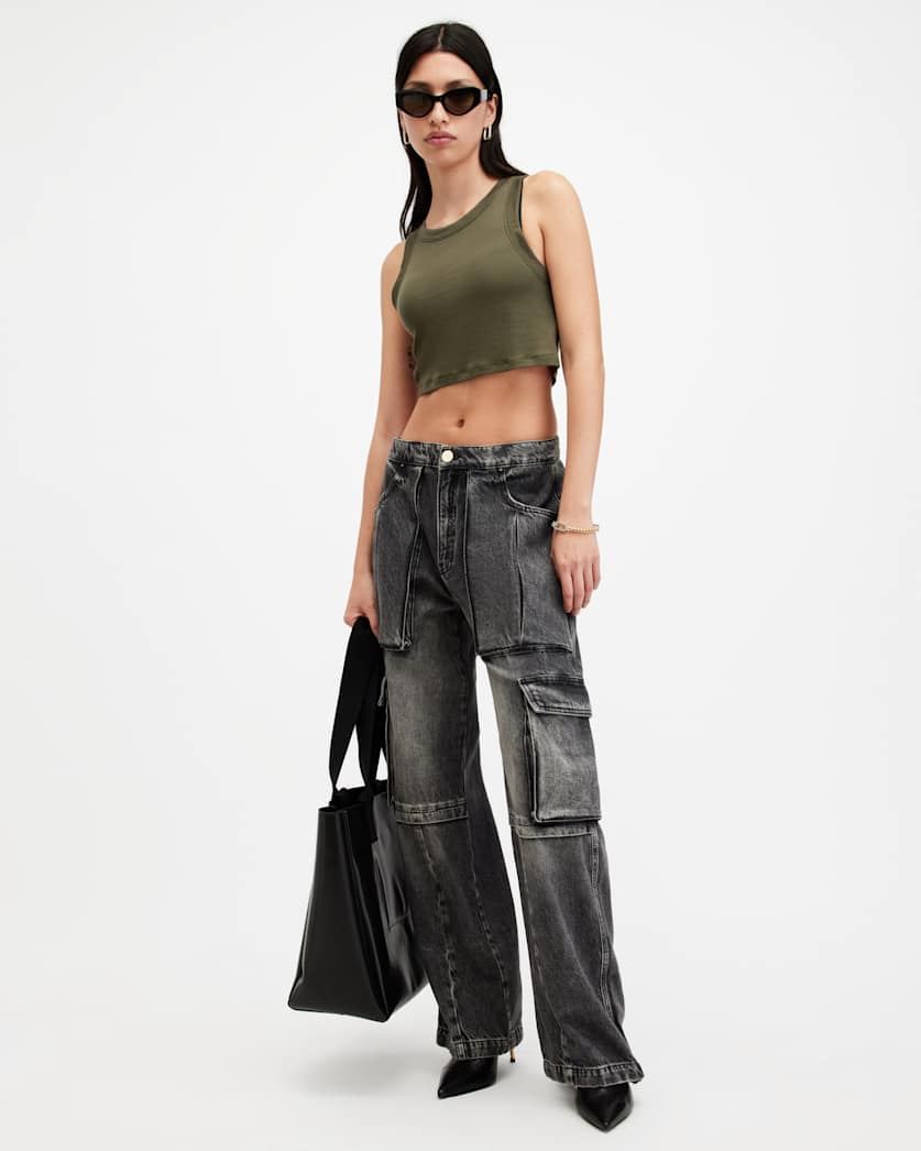 Rina Sleeveless Cropped Tank Top