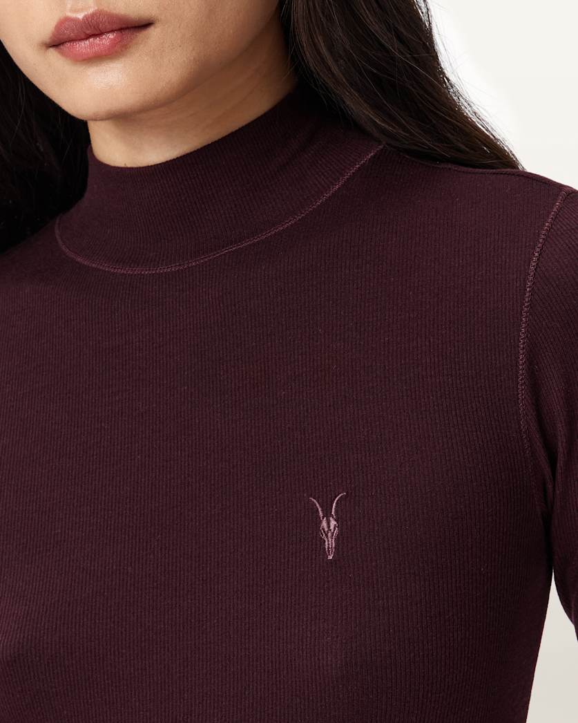 Rina Long Sleeve Roll Neck T-Shirt