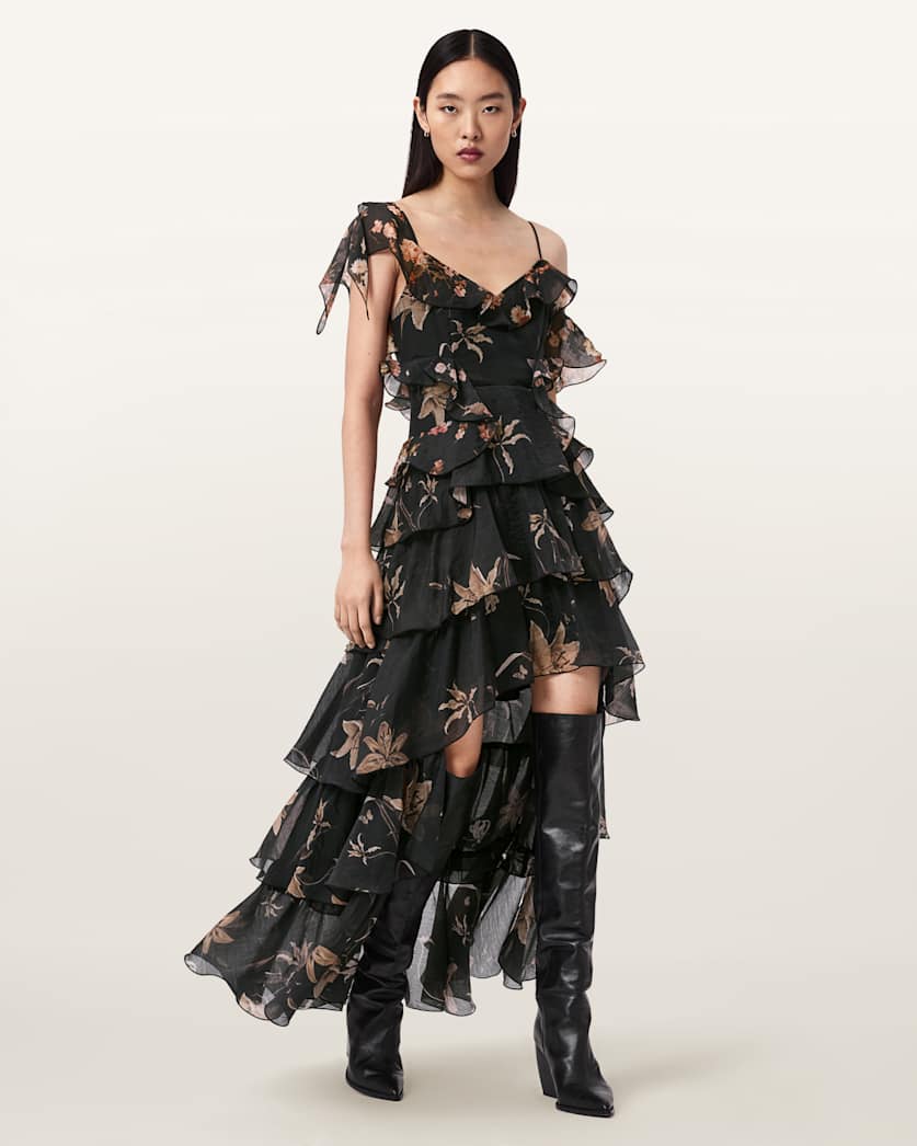 Sienna Ruffle Maxi Dress