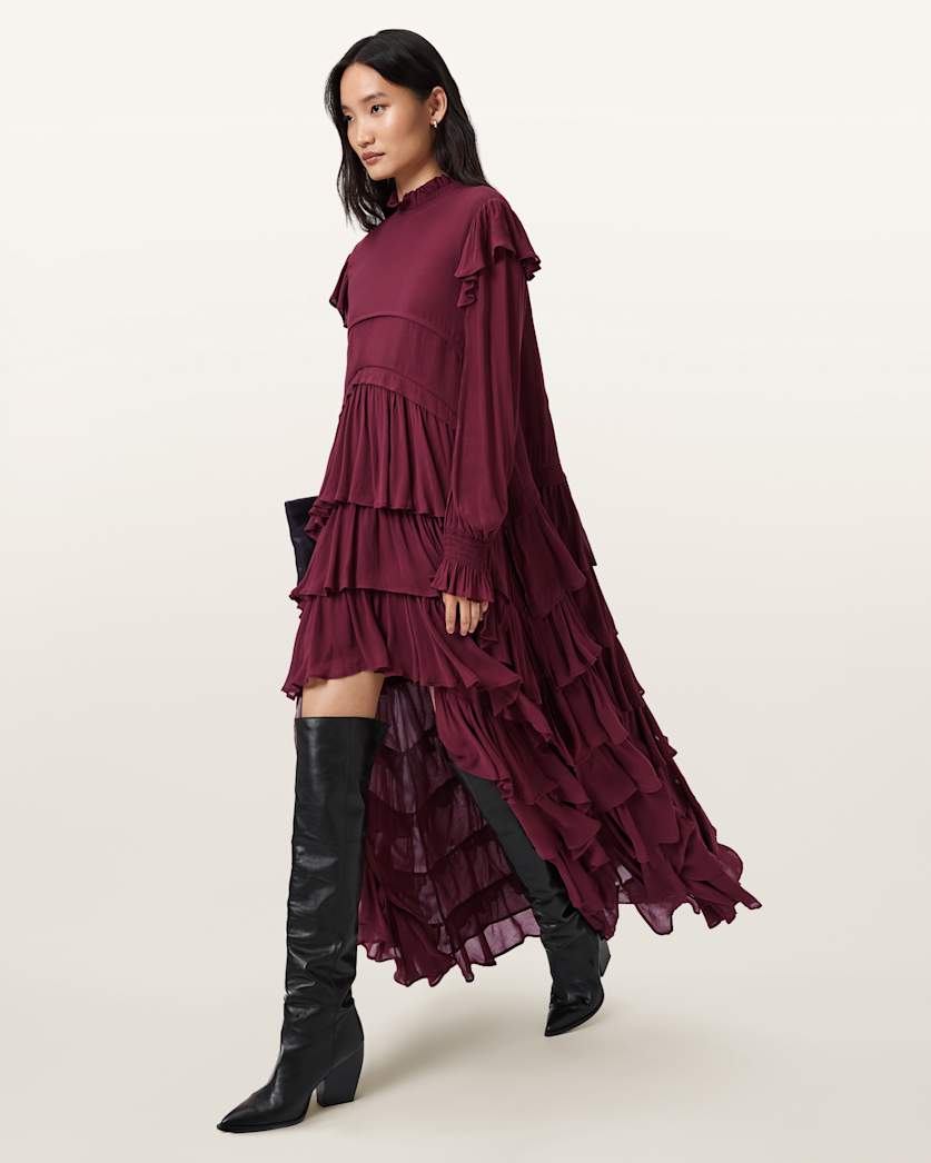 Cavarly Tiered Ruffle Maxi Dress
