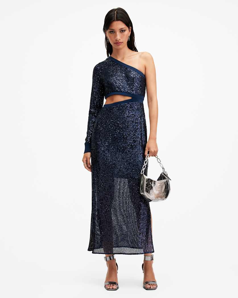Daisy Topaz Sequin Cut Out Maxi Dress
