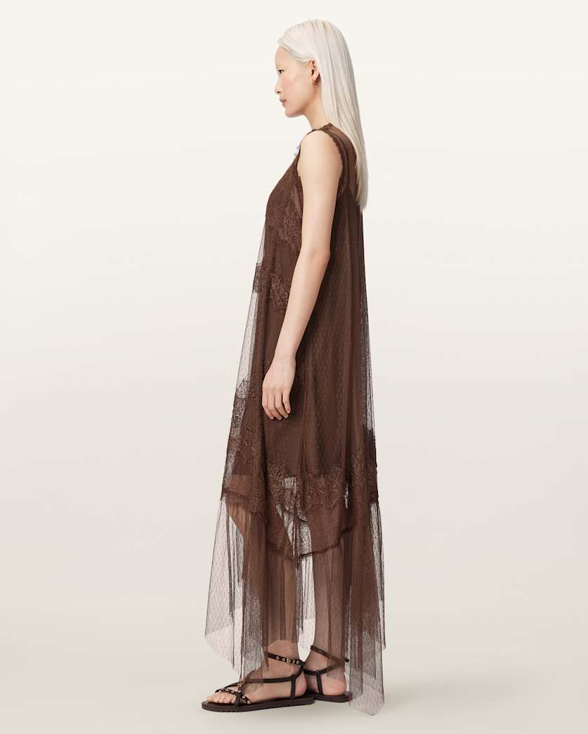 Clara Mesh Midi Dress