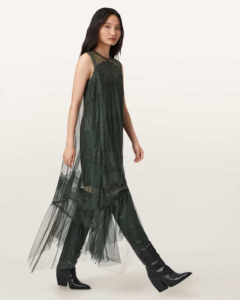 Clara Mesh Midi Dress