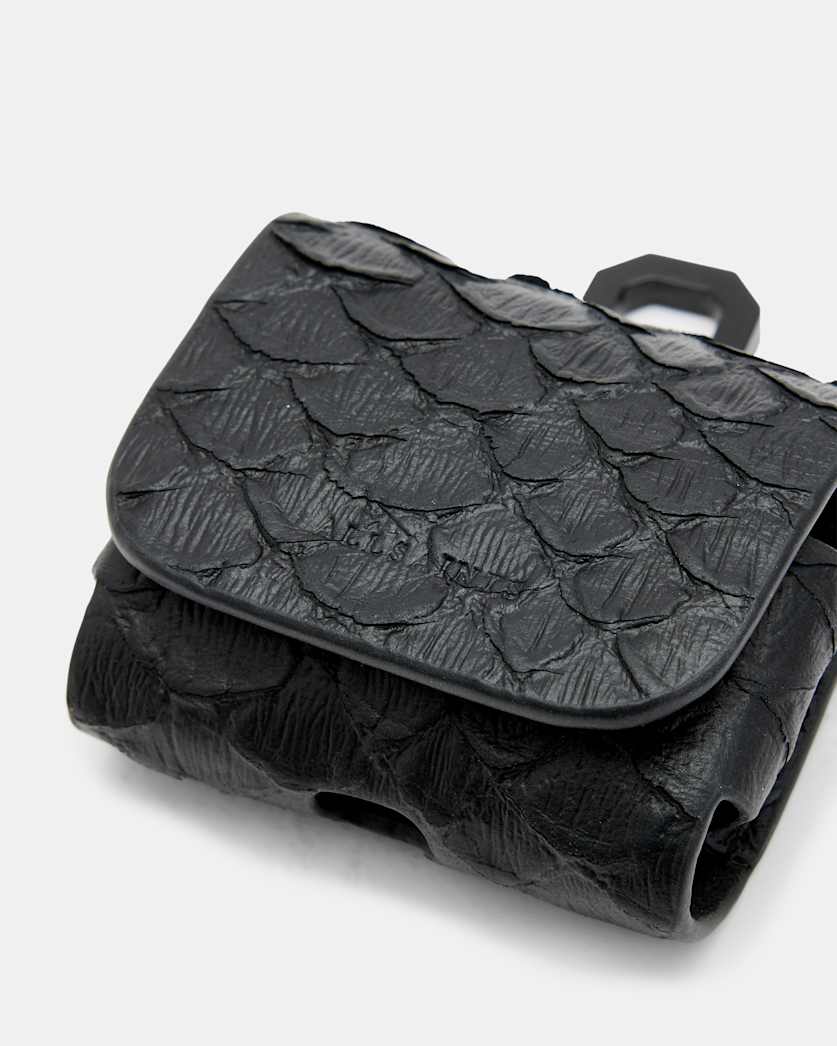 AirPod Snake Effect Leather Case