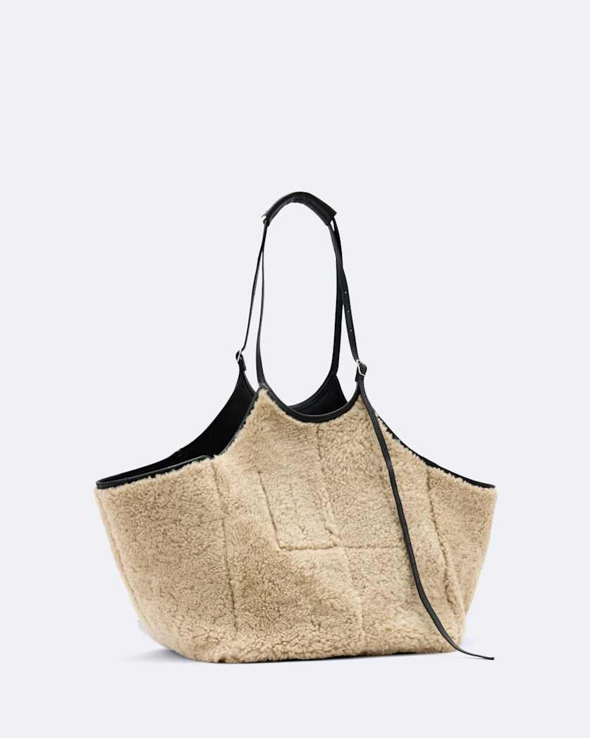 Siloh Shearling Tote Bag