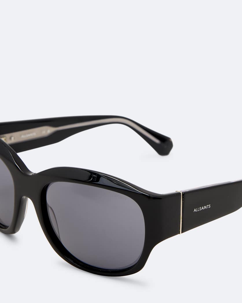 Wrapped oval sunglasses